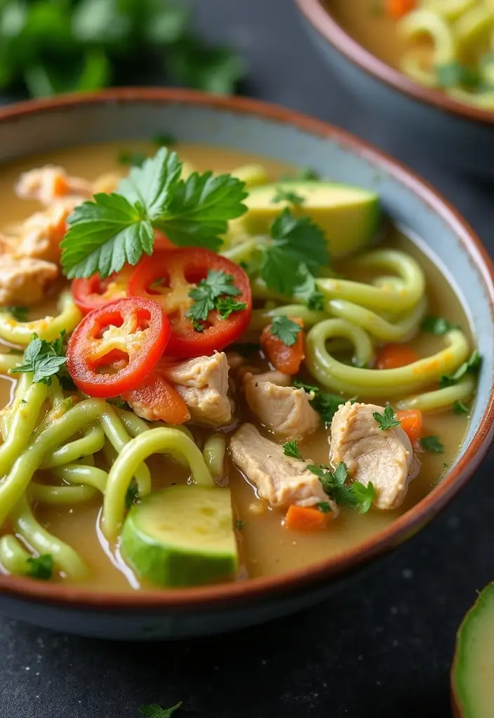 28 Homemade Noodles for Chicken Noodle Soup Recipes That Taste Fresh - 23. Avocado Noodles for Creaminess