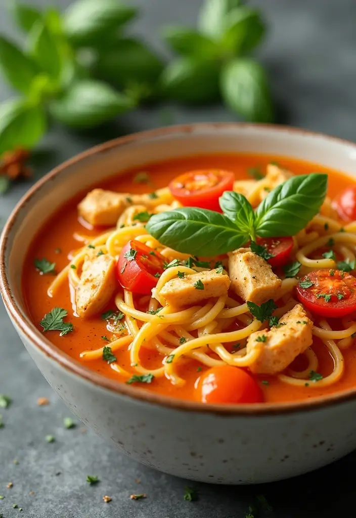 28 Homemade Noodles for Chicken Noodle Soup Recipes That Taste Fresh - 24. Tomato Basil Noodles for Freshness