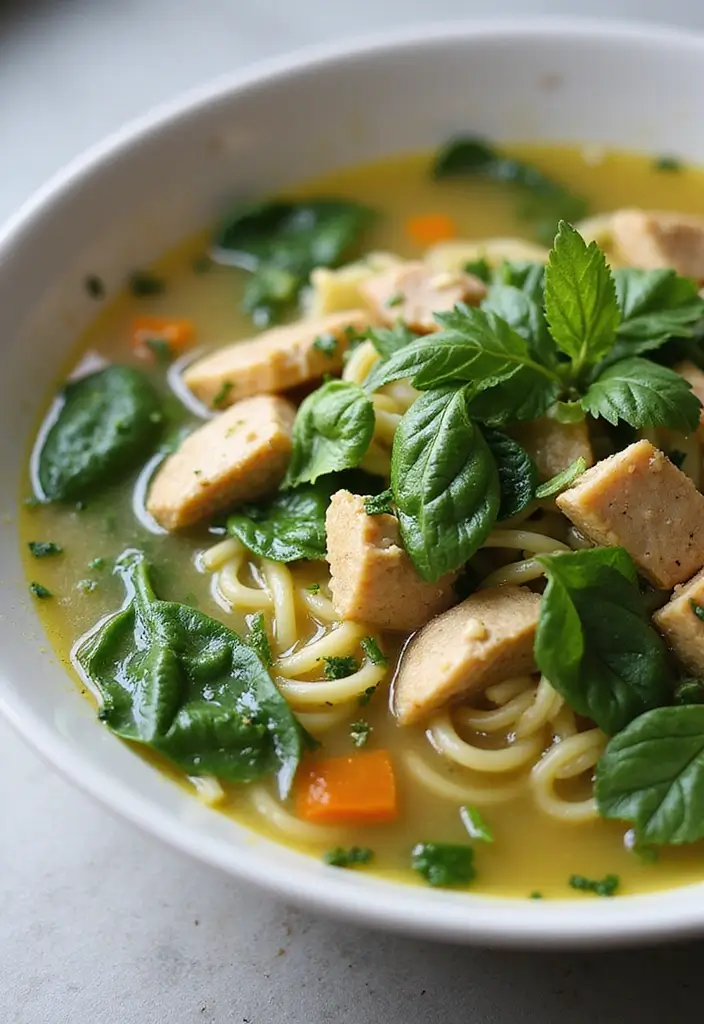 28 Homemade Noodles for Chicken Noodle Soup Recipes That Taste Fresh - 3. Spinach and Herb Noodles for a Colorful Twist