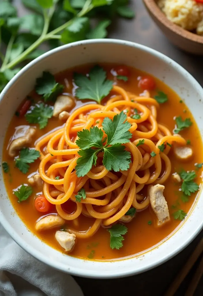28 Homemade Noodles for Chicken Noodle Soup Recipes That Taste Fresh - 6. Sweet Potato Noodles for a Unique Flavor