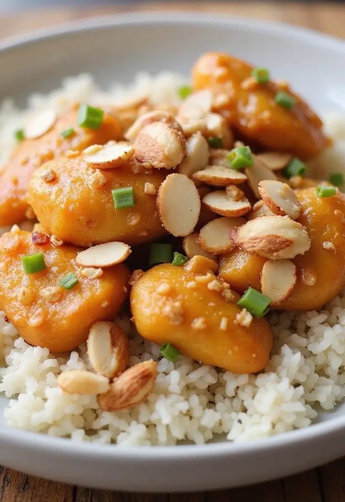 28 Slow Cooker Orange Chicken Recipes That Are Sticky & Delicious 14 28 Slow Cooker Orange Chicken Recipes That Are Sticky & Delicious - 13. Orange Chicken with Almonds