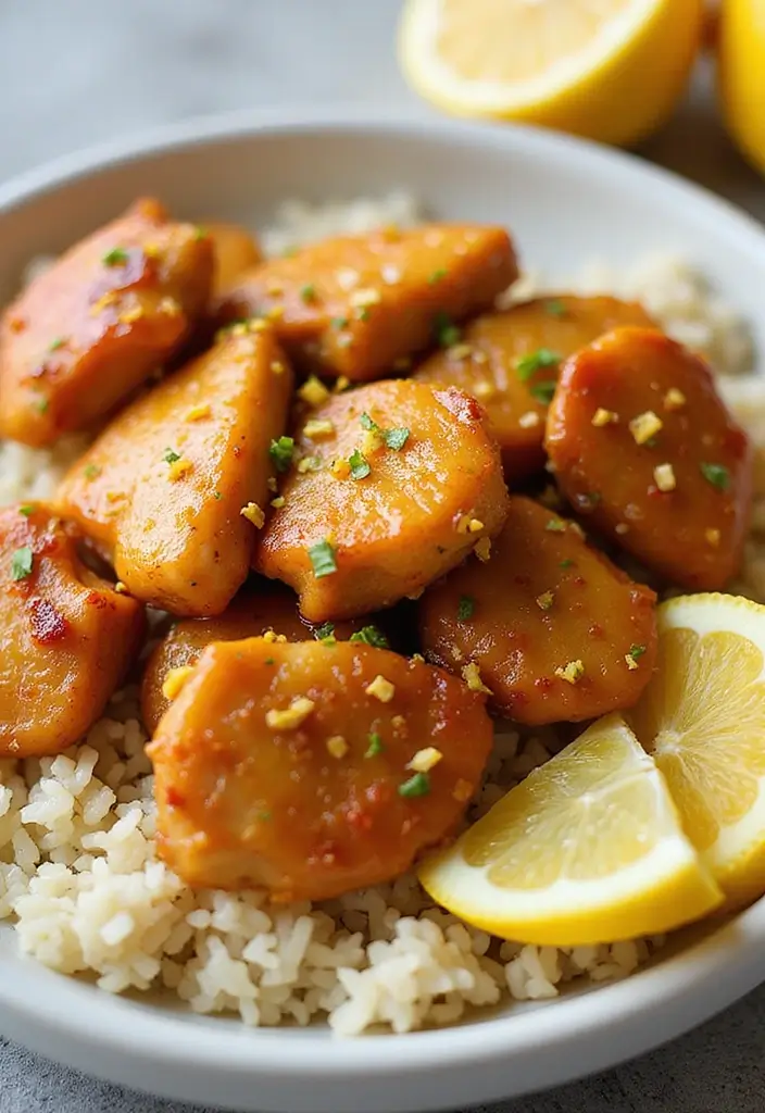 28 Slow Cooker Orange Chicken Recipes That Are Sticky & Delicious 29 28 Slow Cooker Orange Chicken Recipes That Are Sticky & Delicious - 28. Orange Chicken with Lemon Zest