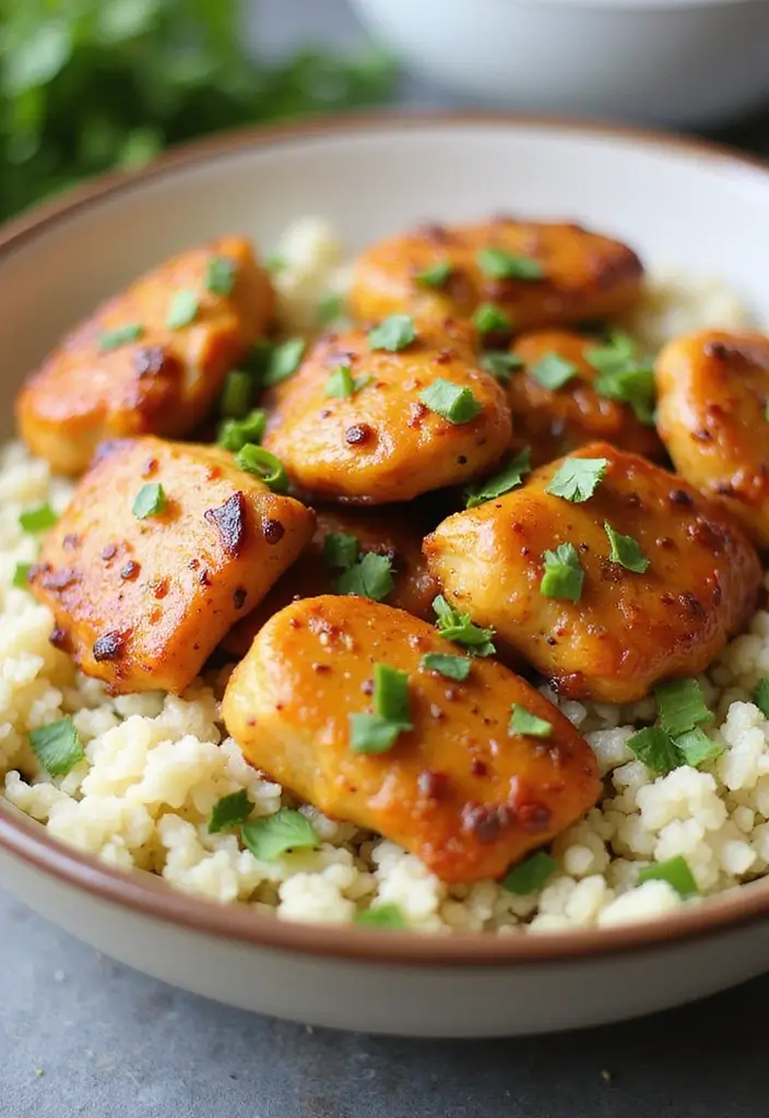 28 Slow Cooker Orange Chicken Recipes That Are Sticky & Delicious 10 28 Slow Cooker Orange Chicken Recipes That Are Sticky & Delicious - 9. Baked Orange Chicken with Cauliflower Rice