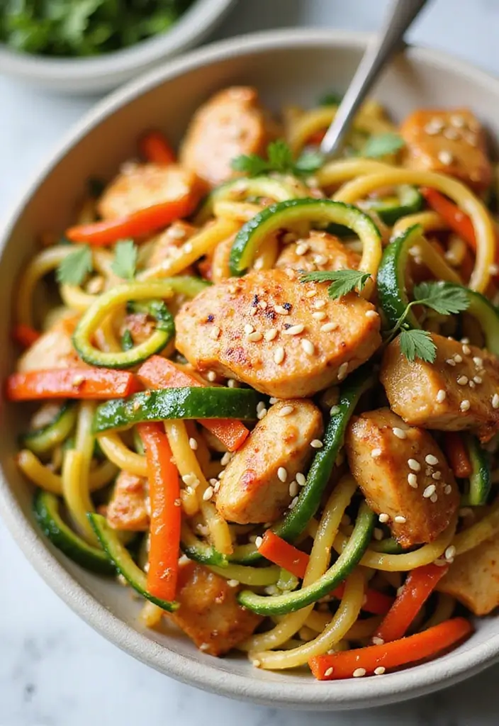 28 Sweet Fire Chicken Panda Express Copycat Recipes That Bring the Heat 11 28 Sweet Fire Chicken Panda Express Copycat Recipes That Bring the Heat - 10. Sweet Fire Chicken Zoodles