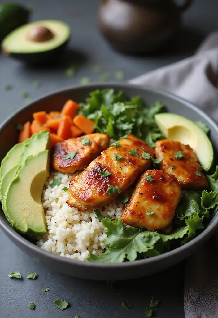 28 Sweet Fire Chicken Panda Express Copycat Recipes That Bring the Heat 19 28 Sweet Fire Chicken Panda Express Copycat Recipes That Bring the Heat - 18. Sweet Fire Chicken Bowl with Avocado