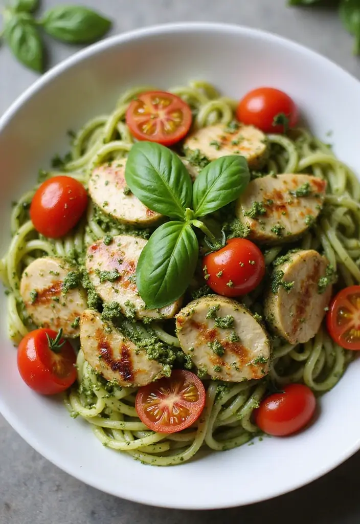 28 Ways to Cook Chicken That Keep It Juicy & Flavorful - 14. Pesto Chicken Pasta
