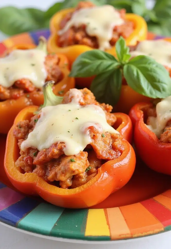 28 Ways to Cook Chicken That Keep It Juicy & Flavorful - 20. Chicken Parmesan Stuffed Peppers