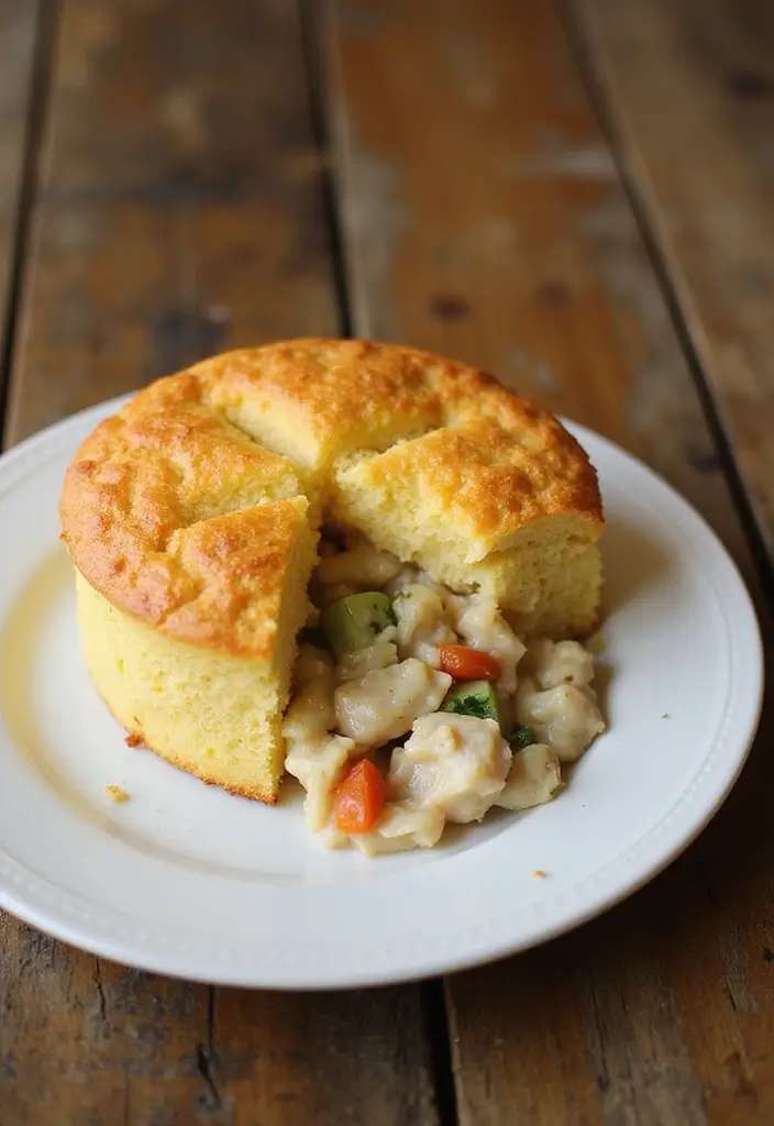 29 Cornbread Chicken Pot Pie Recipes That Feel Southern & Cozy - 1. Classic Southern Cornbread Chicken Pot Pie