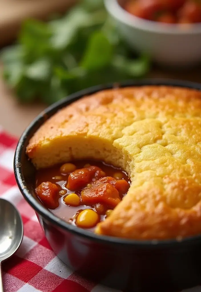 29 Cornbread Chicken Pot Pie Recipes That Feel Southern & Cozy - 5. Barbecue Chicken Cornbread Pot Pie