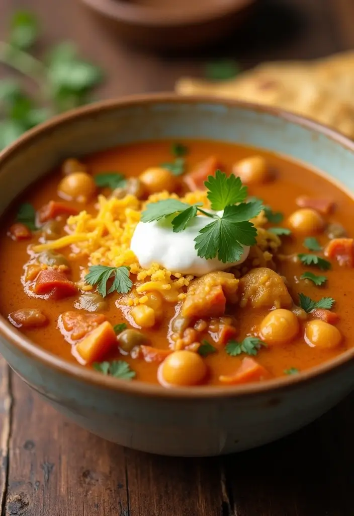 29 Creamy Chicken Enchilada Soup Recipes That Are Spicy & Smooth 20 29 Creamy Chicken Enchilada Soup Recipes That Are Spicy & Smooth - 19. Creamy Chicken Enchilada Soup with Chickpeas