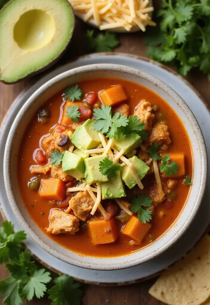 29 Creamy Chicken Enchilada Soup Recipes That Are Spicy & Smooth 3 29 Creamy Chicken Enchilada Soup Recipes That Are Spicy & Smooth - 2. Spicy Southwest Chicken Enchilada Soup