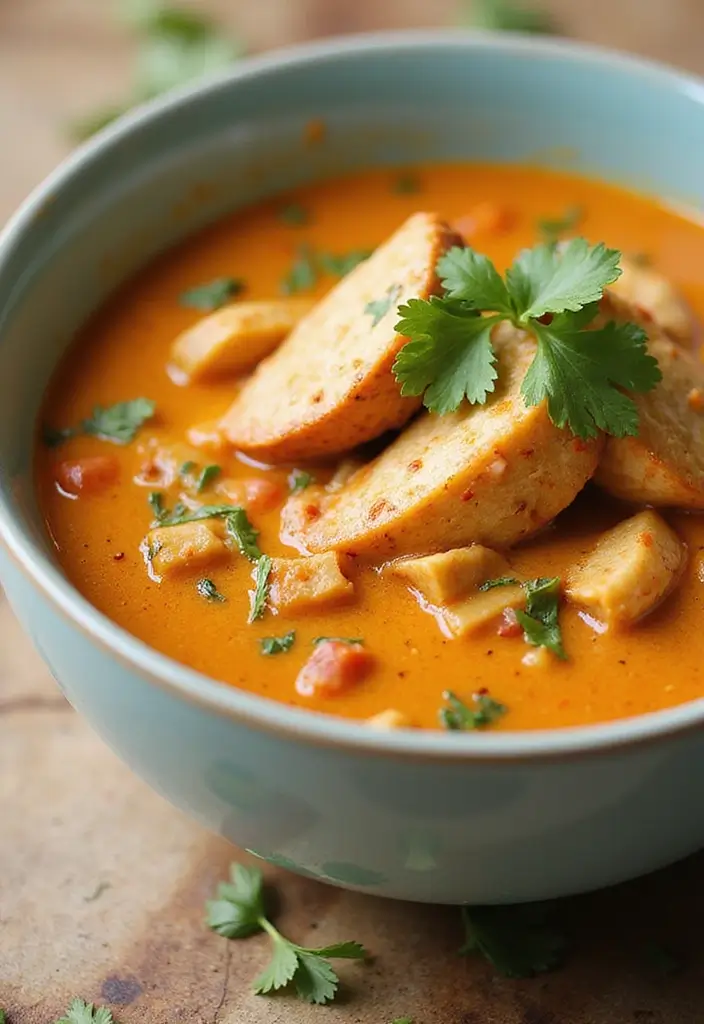 29 Creamy Chicken Enchilada Soup Recipes That Are Spicy & Smooth 28 29 Creamy Chicken Enchilada Soup Recipes That Are Spicy & Smooth - 27. Creamy Chicken Enchilada Soup with Cilantro