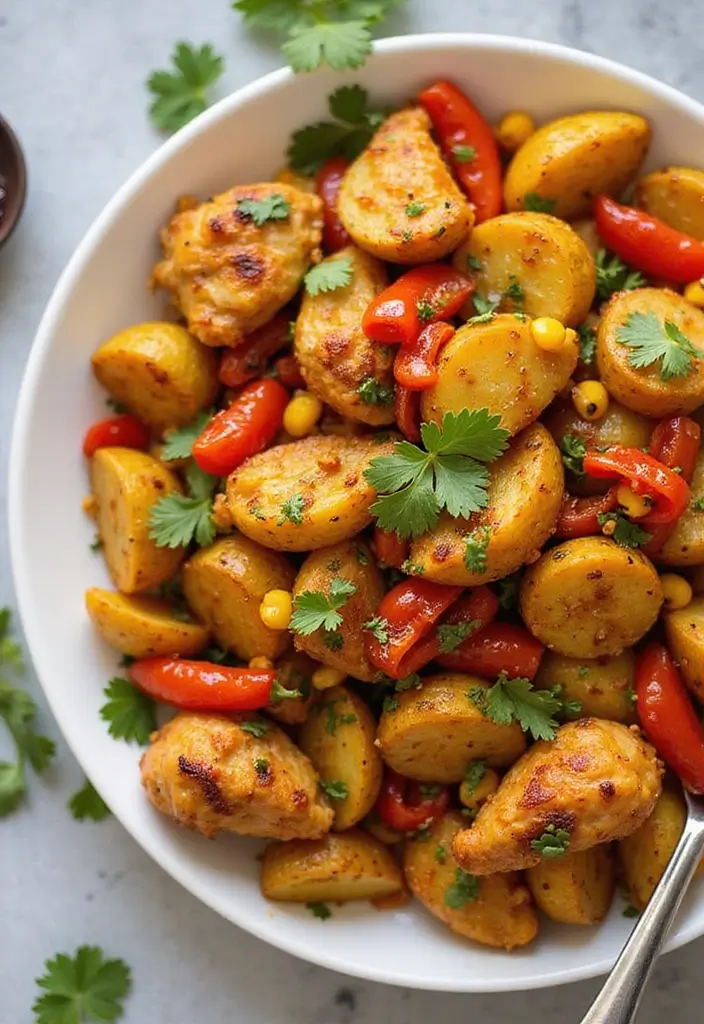 29 Crockpot Chicken and Potatoes Recipes That Feel Rustic & Filling 30 29 Crockpot Chicken and Potatoes Recipes That Feel Rustic & Filling - 14. Southwest Chicken and Potatoes