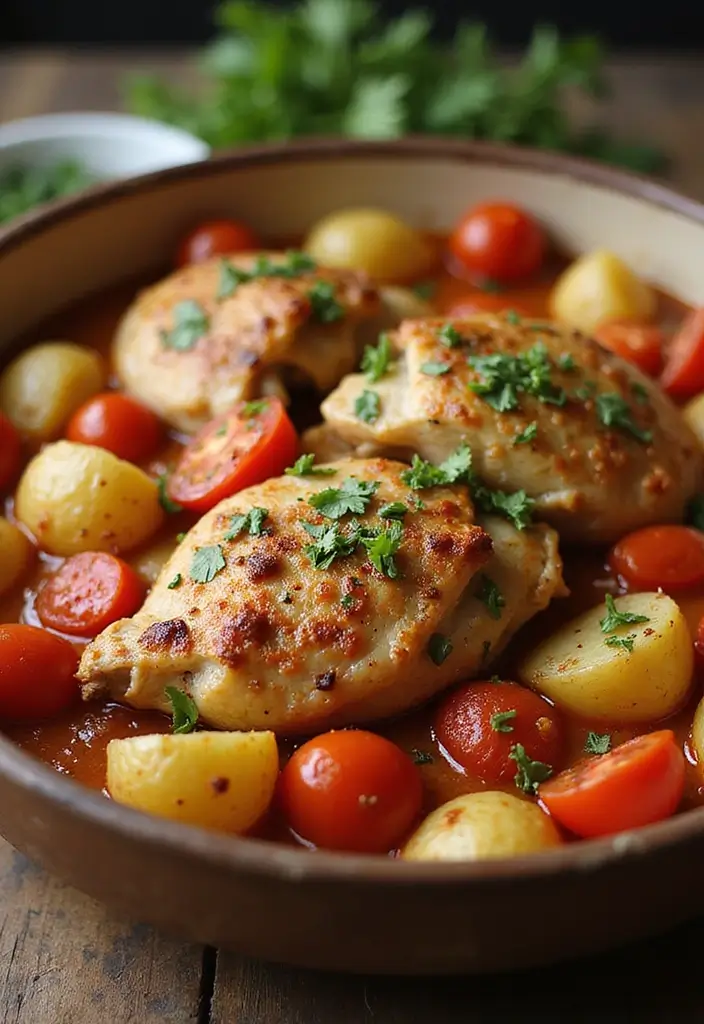 29 Crockpot Chicken and Potatoes Recipes That Feel Rustic & Filling 20 29 Crockpot Chicken and Potatoes Recipes That Feel Rustic & Filling - 4. Italian Chicken and Potato Bake