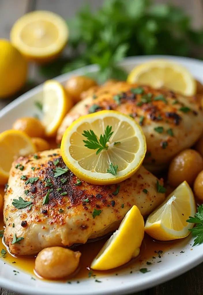 29 Crockpot Chicken and Potatoes Recipes That Feel Rustic & Filling 21 29 Crockpot Chicken and Potatoes Recipes That Feel Rustic & Filling - 5. Lemon Herb Chicken with Potatoes