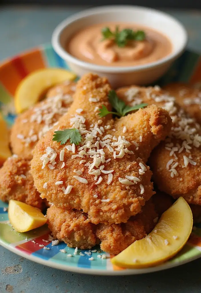 29 Fried Chicken Recipes Without Buttermilk That’s Still Juicy 15 29 Fried Chicken Recipes Without Buttermilk That’s Still Juicy - 14. Coconut Fried Chicken