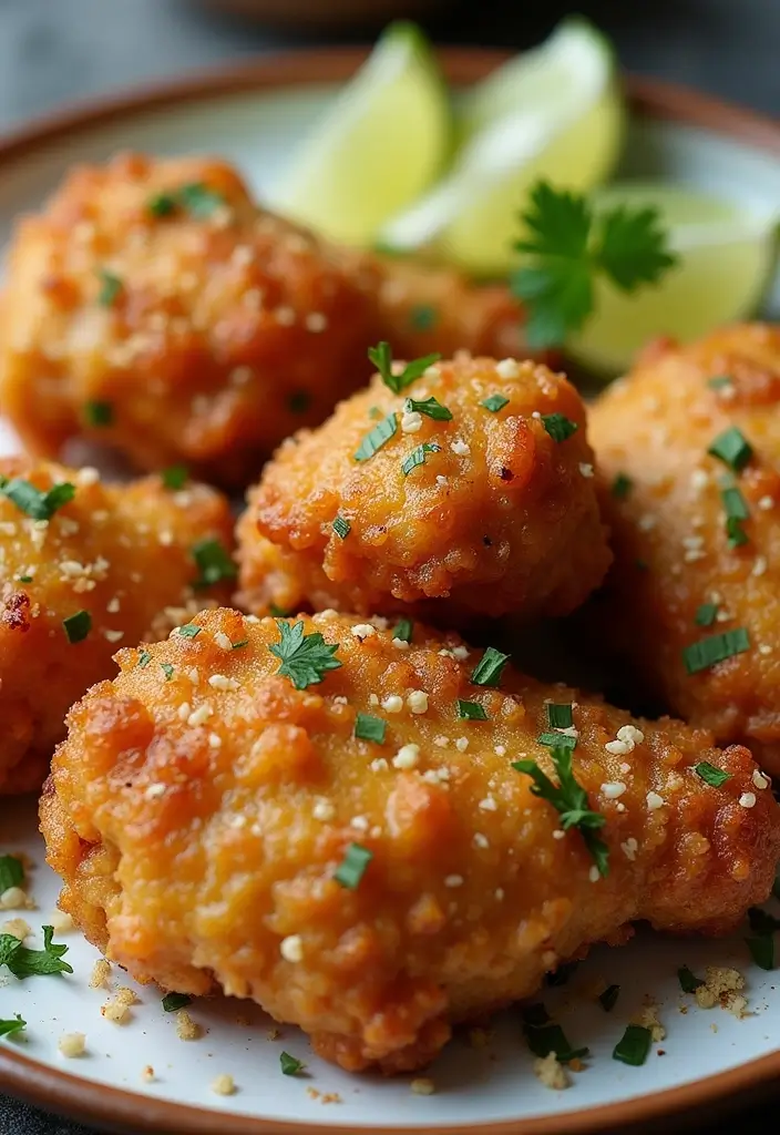 29 Fried Chicken Recipes Without Buttermilk That’s Still Juicy 4 29 Fried Chicken Recipes Without Buttermilk That’s Still Juicy - 3. Garlic Parmesan Fried Chicken