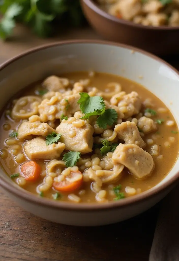 29 Hearty Chicken Noodle Soup Recipes That Warm You Up Instantly - 10. Barley Chicken Noodle Soup