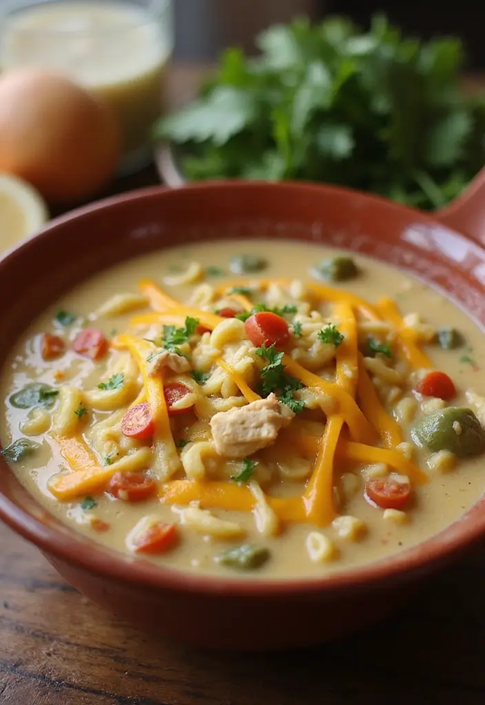 29 Hearty Chicken Noodle Soup Recipes That Warm You Up Instantly - 11. Cheesy Chicken Noodle Soup