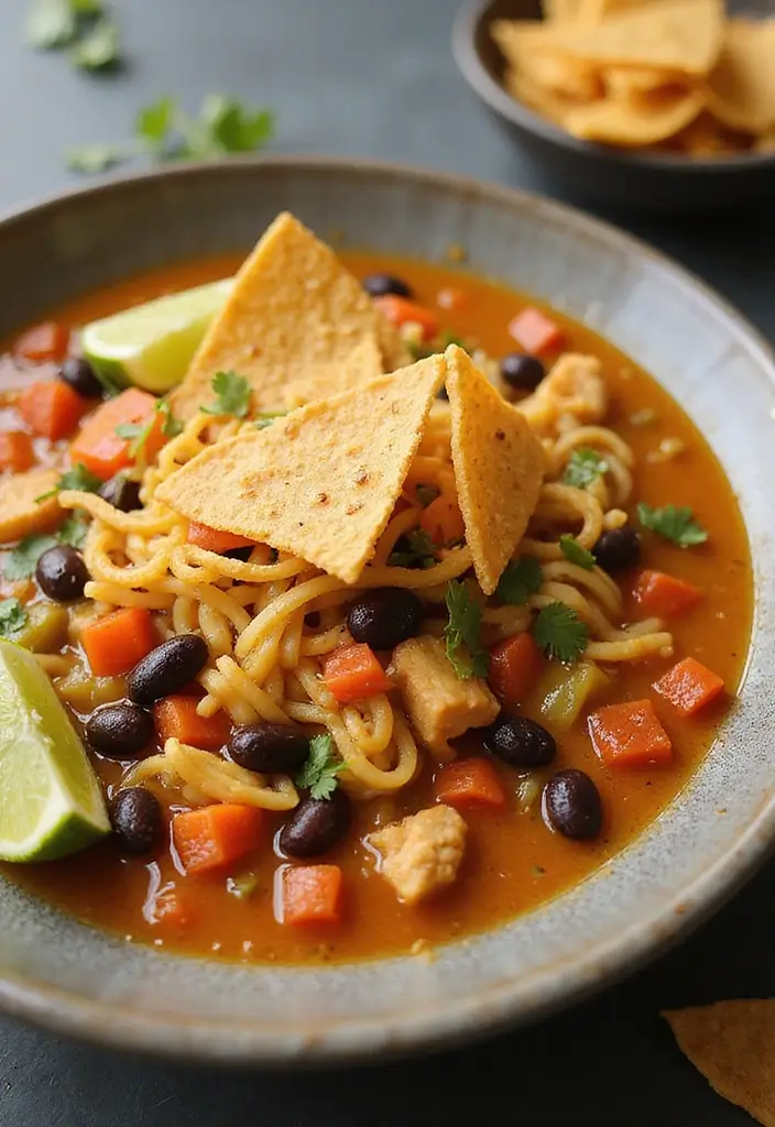 29 Hearty Chicken Noodle Soup Recipes That Warm You Up Instantly - 12. Southwest Chicken Noodle Soup