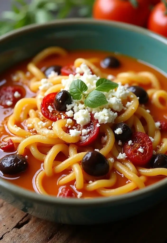 29 Hearty Chicken Noodle Soup Recipes That Warm You Up Instantly - 14. Mediterranean Chicken Noodle Soup