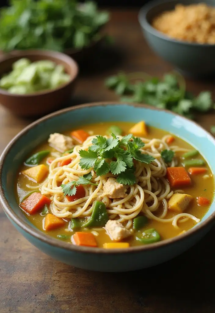 29 Hearty Chicken Noodle Soup Recipes That Warm You Up Instantly - 26. Green Chili Chicken Noodle Soup