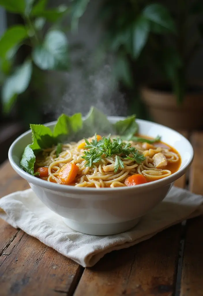 29 Hearty Chicken Noodle Soup Recipes That Warm You Up Instantly - 29. Ginger Lemongrass Chicken Noodle Soup