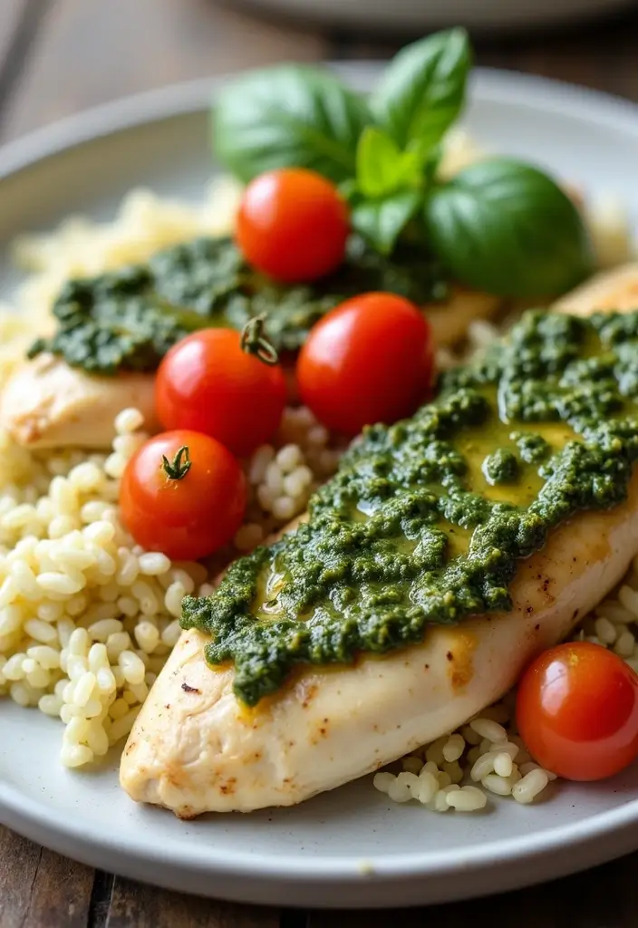 29 Mexican Chicken and Rice Recipes That Are Family Favorites 25 29 Mexican Chicken and Rice Recipes That Are Family Favorites - 24. Pesto Chicken and Rice