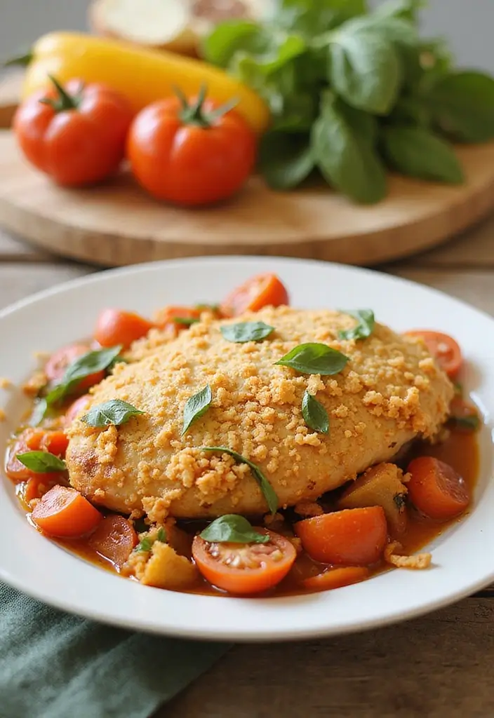 29 Ritz Cracker Chicken Casserole Recipes That Are Crunchy Comfort 17 29 Ritz Cracker Chicken Casserole Recipes That Are Crunchy Comfort - 16. Savory Tomato Basil Ritz Chicken Casserole