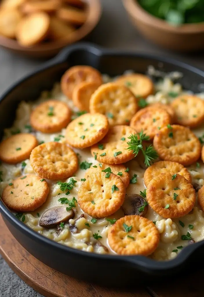29 Ritz Cracker Chicken Casserole Recipes That Are Crunchy Comfort 7 29 Ritz Cracker Chicken Casserole Recipes That Are Crunchy Comfort - 6. Creamy Mushroom Chicken Ritz Casserole