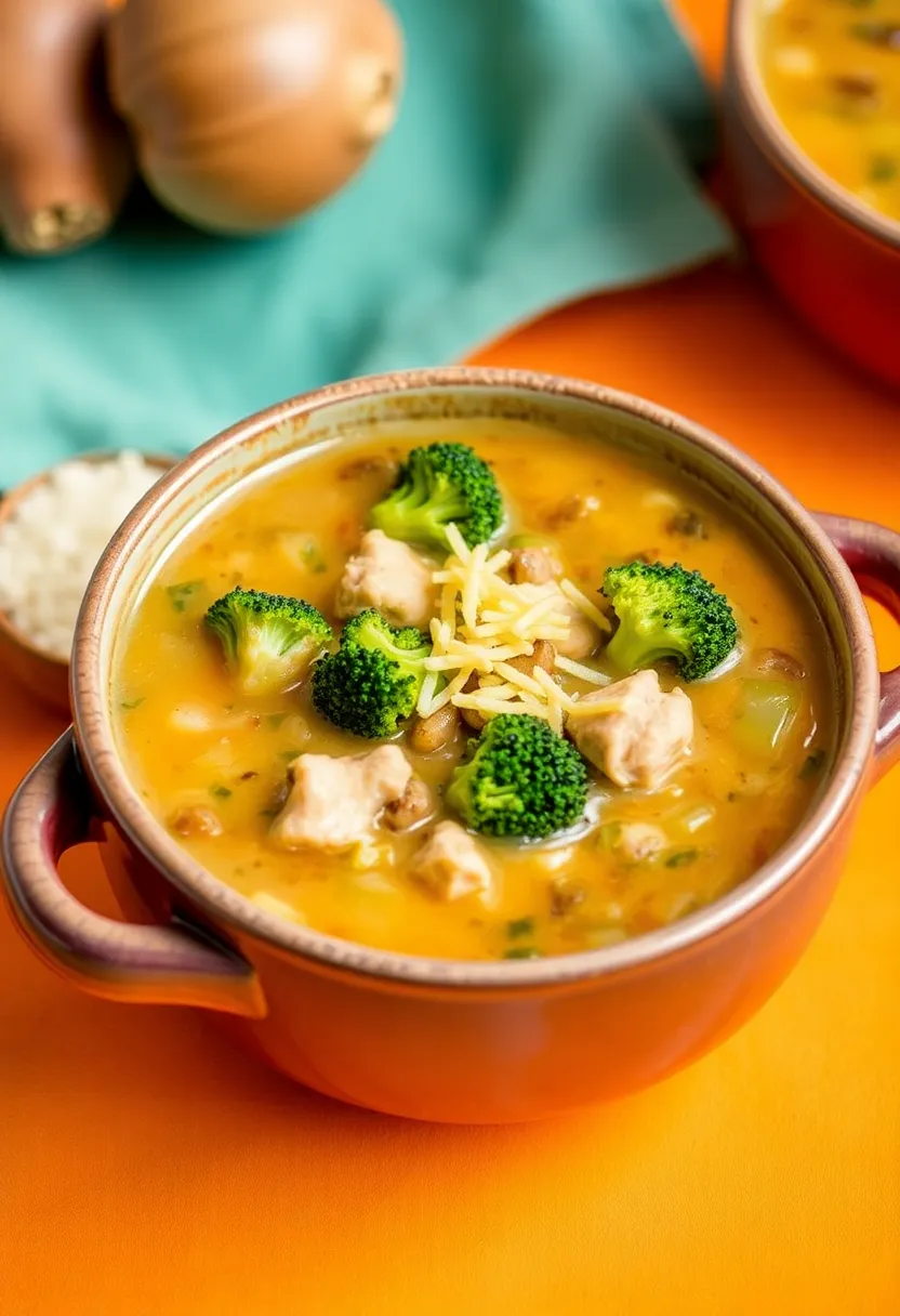 29 Rotisserie Chicken Mushroom Soup Recipes That Are Creamy & Rich - 24. Broccoli Chicken Mushroom Soup