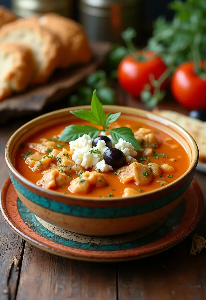 29 Rotisserie Chicken Mushroom Soup Recipes That Are Creamy & Rich - 8. Mediterranean Chicken Mushroom Soup