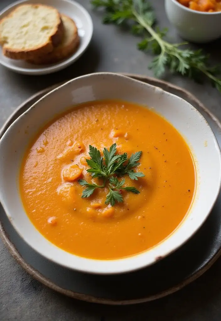 29 Rotisserie Chicken Soup Recipes That Warm the Soul - 22. Silky Rotisserie Chicken and Carrot Soup