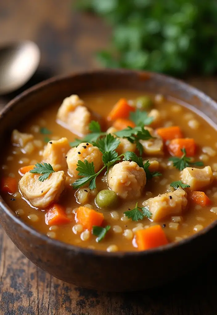 29 Rotisserie Chicken Soup Recipes That Warm the Soul - 4. Hearty Rotisserie Chicken and Barley Soup