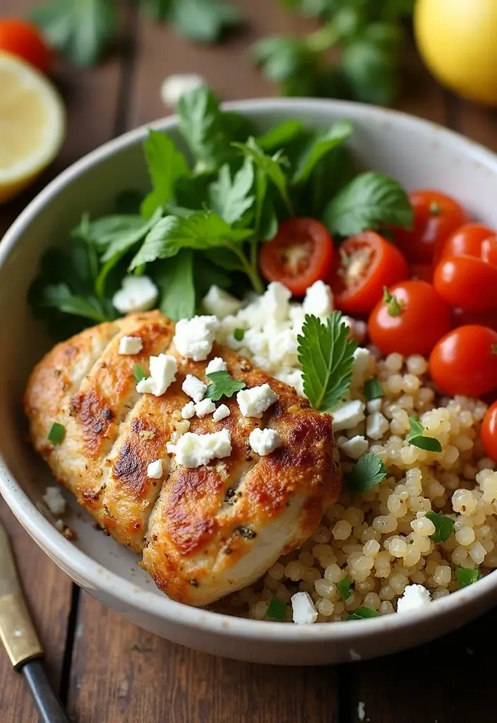 29 Slow Cooker Greek Chicken Recipes That Are Mediterranean Magic - 11. Greek Chicken with Quinoa and Feta