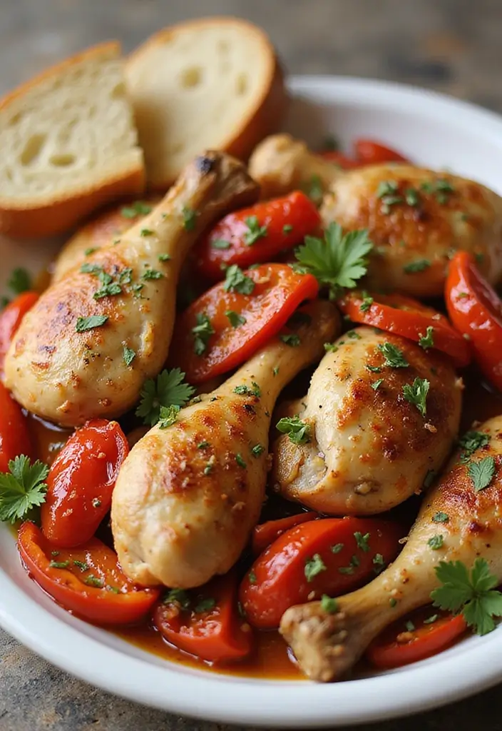 29 Slow Cooker Greek Chicken Recipes That Are Mediterranean Magic - 23. Greek Chicken with Roasted Red Peppers