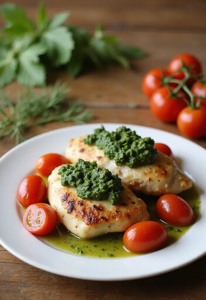 29 Slow Cooker Greek Chicken Recipes That Are Mediterranean Magic - 25. Greek Chicken with Pesto
