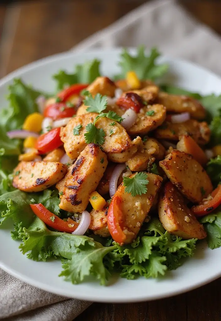 29 Tex Mex Chopped Chicken Salad Recipes That Are Crunchy & Colorful 12 29 Tex Mex Chopped Chicken Salad Recipes That Are Crunchy & Colorful - 11. Tex Mex Fajita Salad