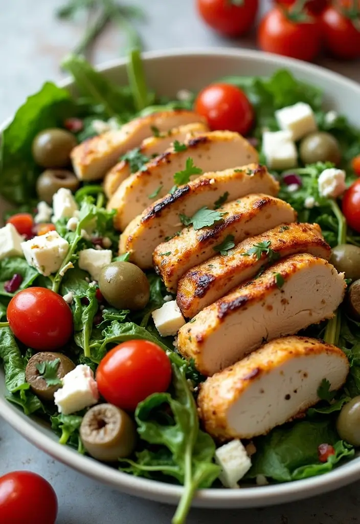 29 Tex Mex Chopped Chicken Salad Recipes That Are Crunchy & Colorful 15 29 Tex Mex Chopped Chicken Salad Recipes That Are Crunchy & Colorful - 14. Mediterranean Tex Mex Salad