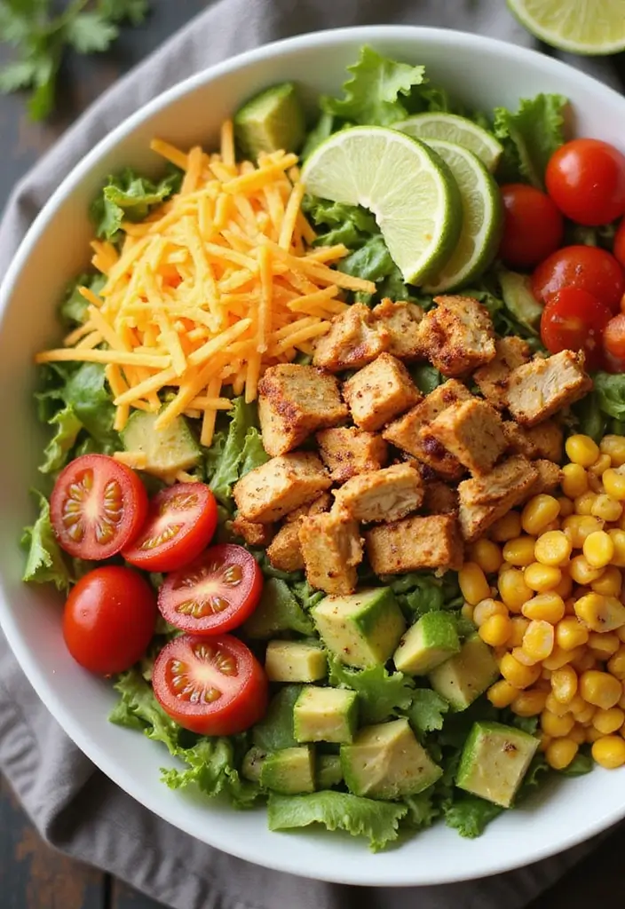 29 Tex Mex Chopped Chicken Salad Recipes That Are Crunchy & Colorful 23 29 Tex Mex Chopped Chicken Salad Recipes That Are Crunchy & Colorful - 22. Tex Mex Taco Chicken Salad