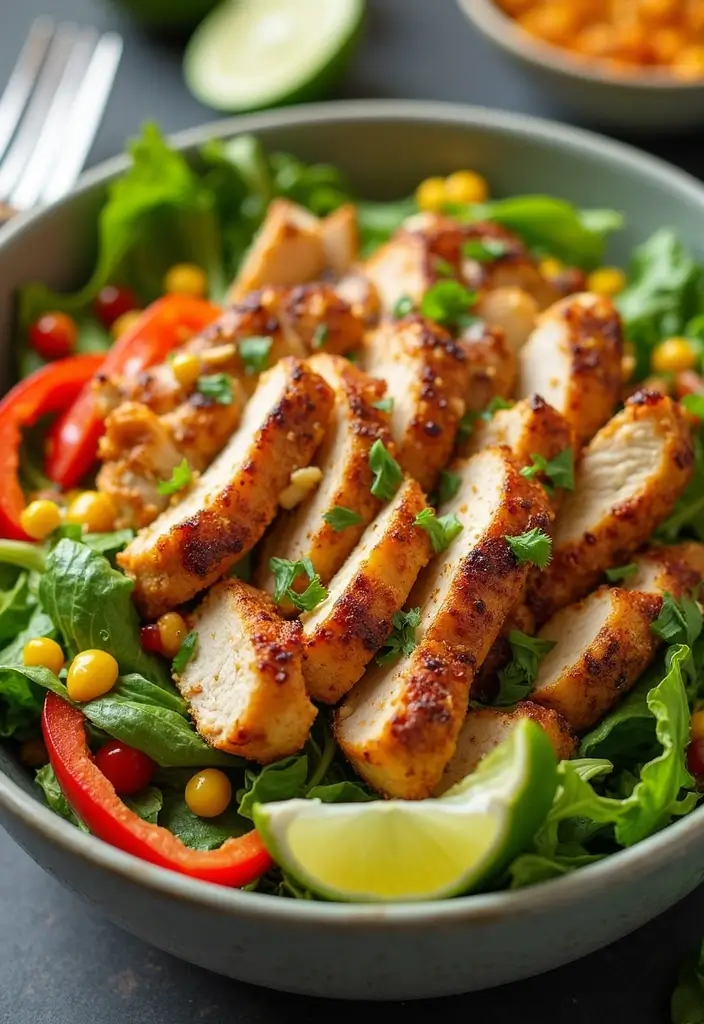 29 Tex Mex Chopped Chicken Salad Recipes That Are Crunchy & Colorful 25 29 Tex Mex Chopped Chicken Salad Recipes That Are Crunchy & Colorful - 24. Tex Mex Chicken Chopped Salad with Dressing