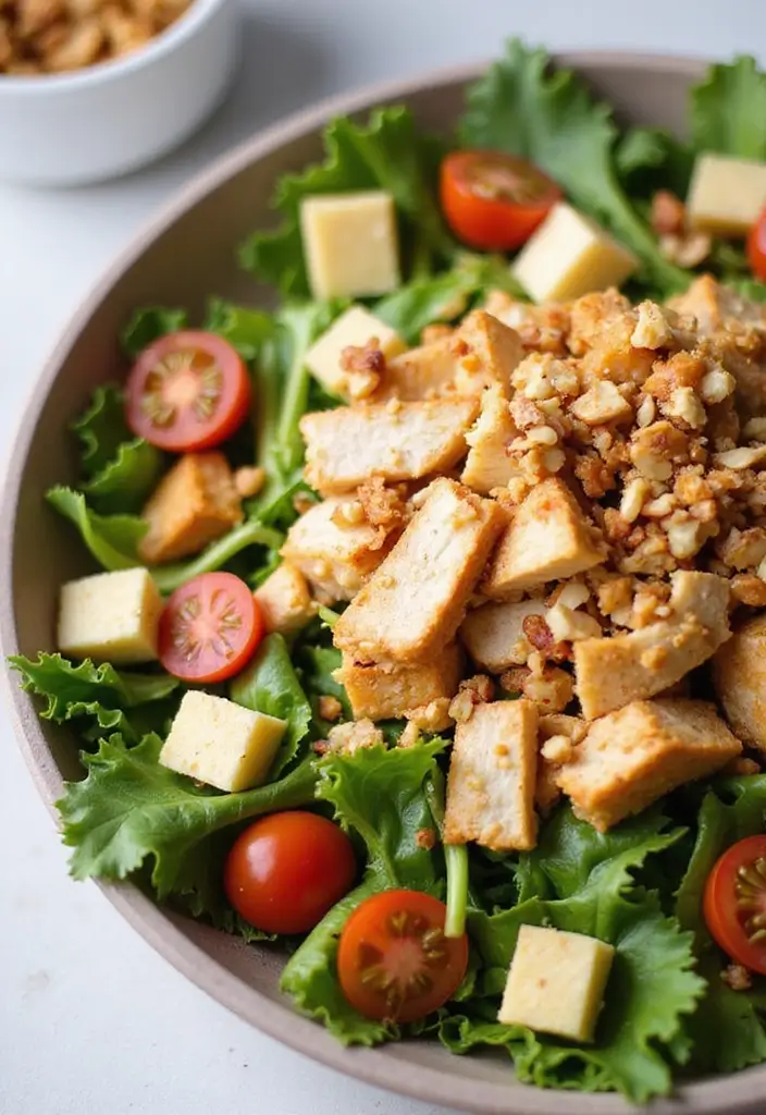 29 Tex Mex Chopped Chicken Salad Recipes That Are Crunchy & Colorful 29 29 Tex Mex Chopped Chicken Salad Recipes That Are Crunchy & Colorful - 28. Tex Mex Chopped Chicken Salad with Crunchy Toppings