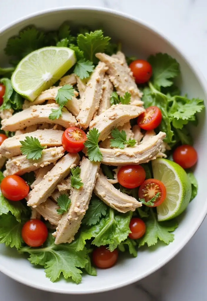 29 Tex Mex Chopped Chicken Salad Recipes That Are Crunchy & Colorful 6 29 Tex Mex Chopped Chicken Salad Recipes That Are Crunchy & Colorful - 5. Cilantro Lime Chicken Salad