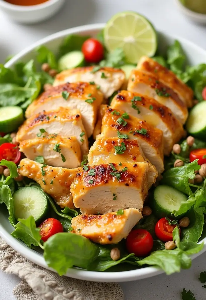 29 Tex Mex Chopped Chicken Salad Recipes That Are Crunchy & Colorful 8 29 Tex Mex Chopped Chicken Salad Recipes That Are Crunchy & Colorful - 7. Honey Lime Chicken Salad