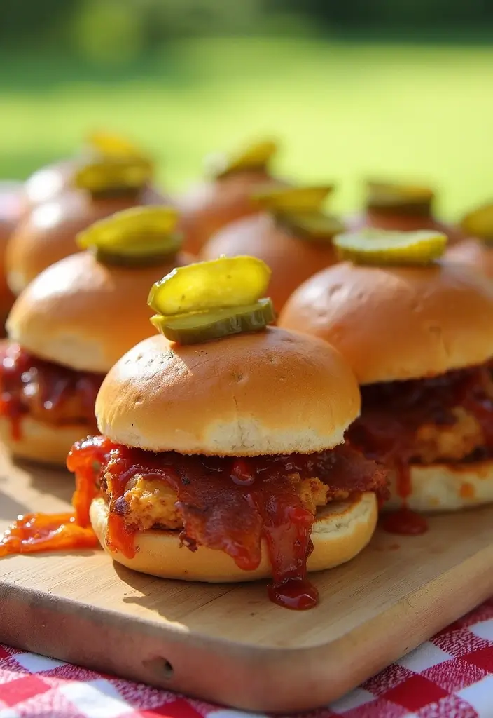 30 Chicken Bacon Ranch Sliders That Disappear at Parties - 3. BBQ Chicken Bacon Ranch Sliders