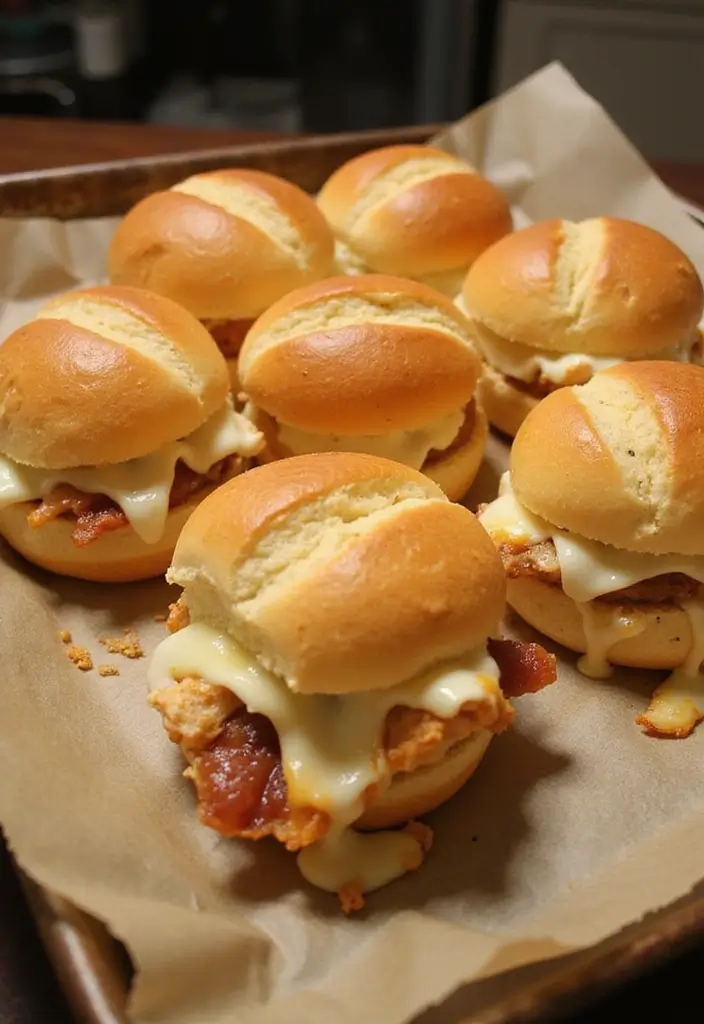 30 Chicken Bacon Ranch Sliders That Disappear at Parties - 4. Baked Chicken Bacon Ranch Sliders