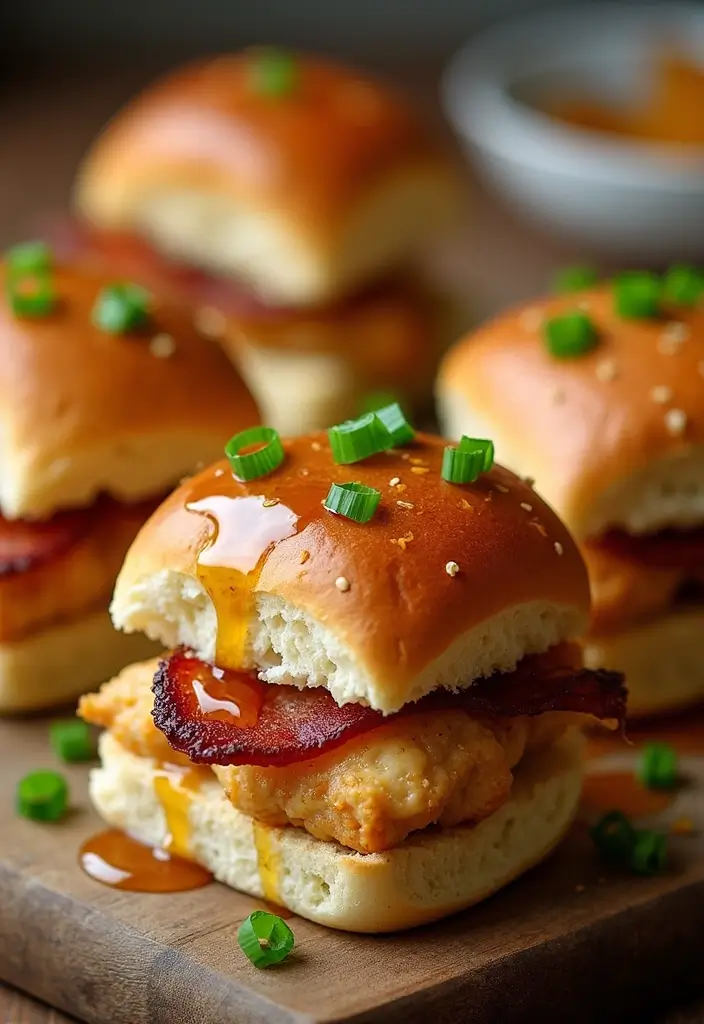 30 Chicken Bacon Ranch Sliders That Disappear at Parties - 6. Maple Bacon Chicken Ranch Sliders