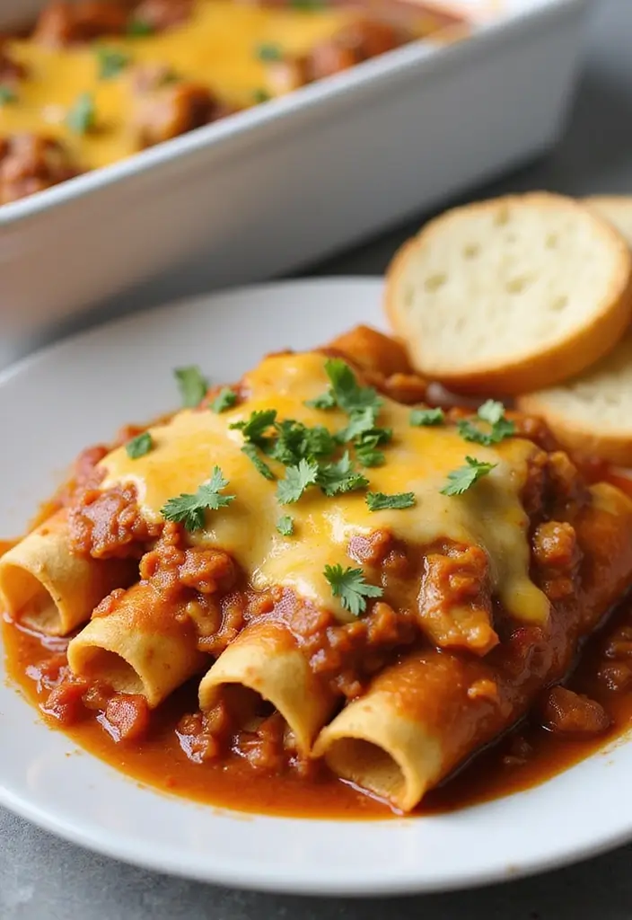 30 Chicken Enchiladas with Green Sauce Recipes That Are Tangy & Cheesy 26 30 Chicken Enchiladas with Green Sauce Recipes That Are Tangy & Cheesy - 25. Chicken Cacciatore Enchiladas