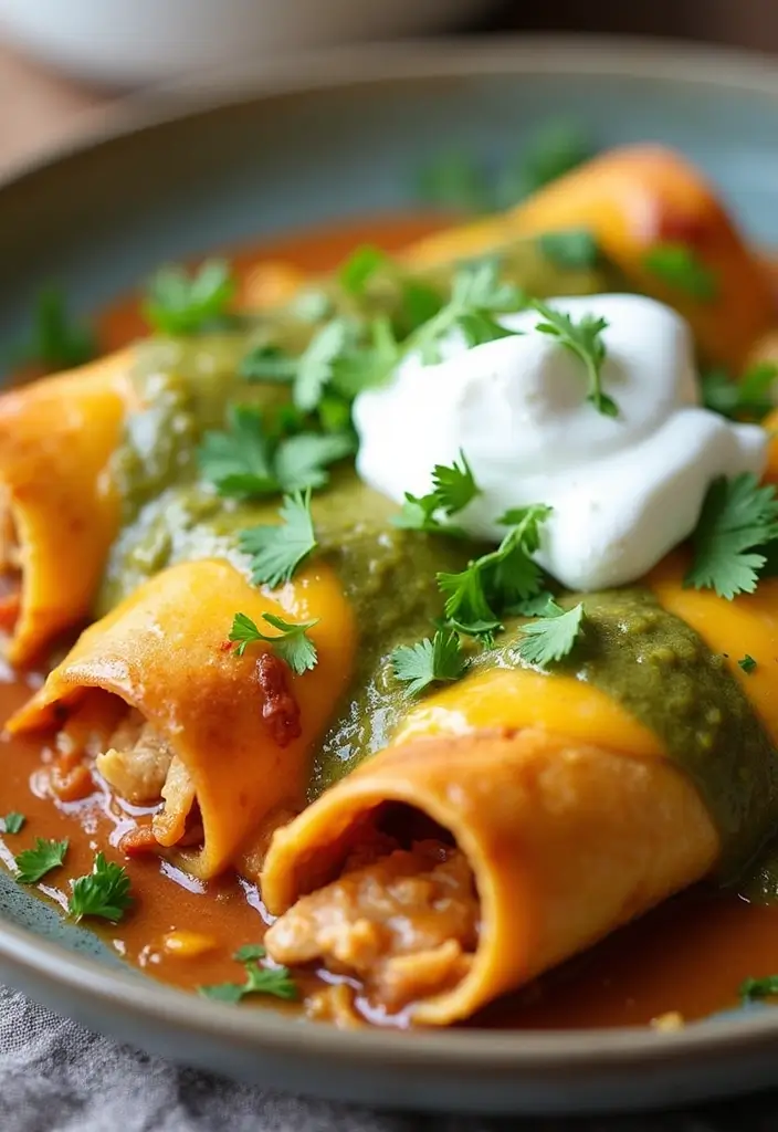 30 Chicken Enchiladas with Green Sauce Recipes That Are Tangy & Cheesy 27 30 Chicken Enchiladas with Green Sauce Recipes That Are Tangy & Cheesy - 26. Chipotle Chicken Enchiladas