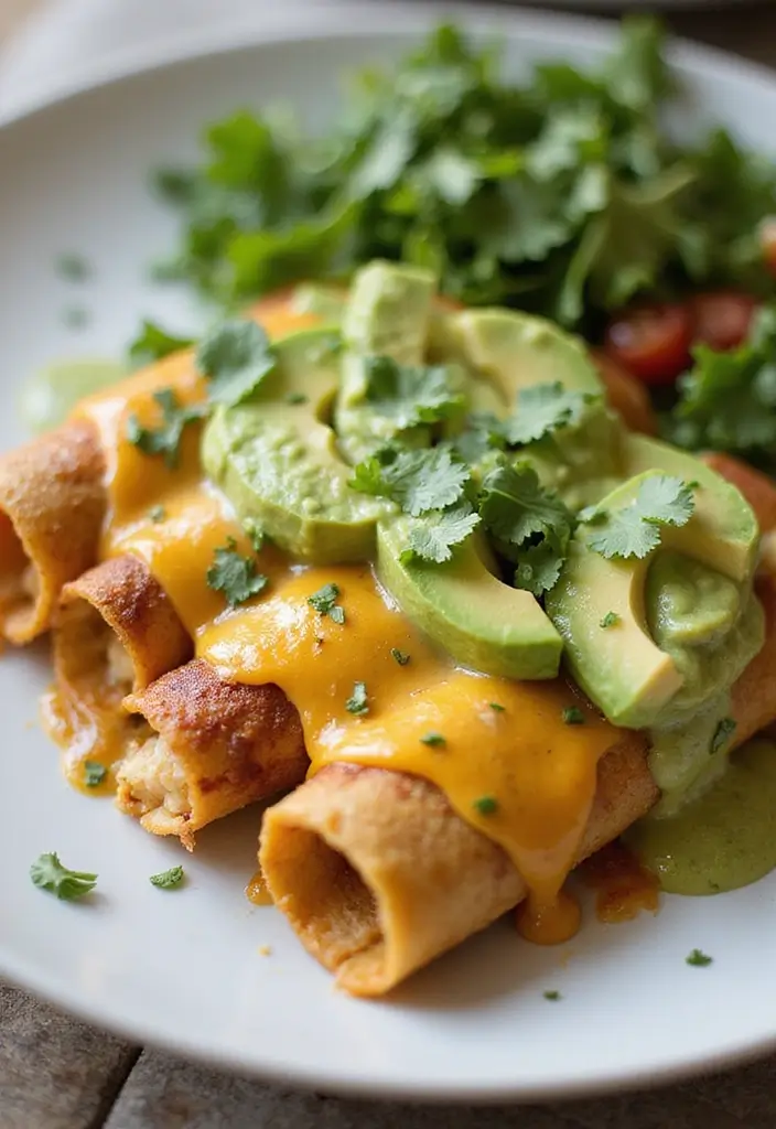 30 Chicken Enchiladas with Green Sauce Recipes That Are Tangy & Cheesy 4 30 Chicken Enchiladas with Green Sauce Recipes That Are Tangy & Cheesy - 3. Grilled Chicken and Avocado Enchiladas